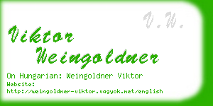 viktor weingoldner business card